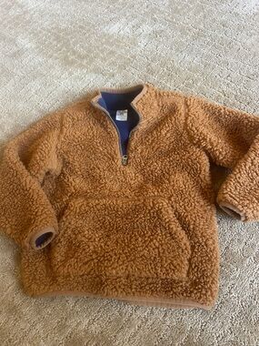 Carter's Teddy Sherpa Pullover Jacket - Tan